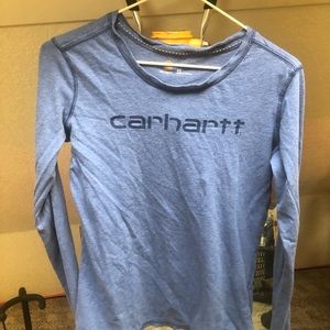 Blue Carhartt long sleeve shirt/top